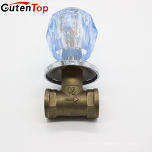 GutenTop alta qualidade personalizado latão válvula de torneira de água com cabo de plástico